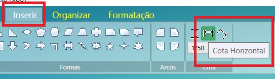 Inserir cotas e textos no projeto TopDRAW
